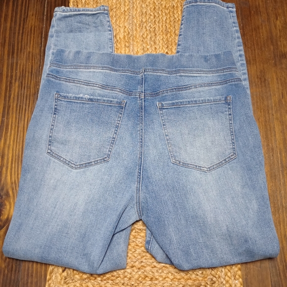 🙂Wonderly Distressed Denim Pull On Super Skinny Jeans Size 12 - Picture 8 of 13